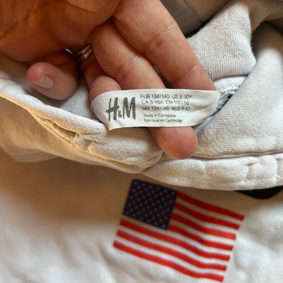 H&M Kids NASA "Explorers Wanted" Hoodie - White - Size 8-10Y - Picture 4 of 6
